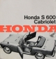 Preview: Honda S 600 Convertible Modelprogram 1965 Carbrochure (0417)